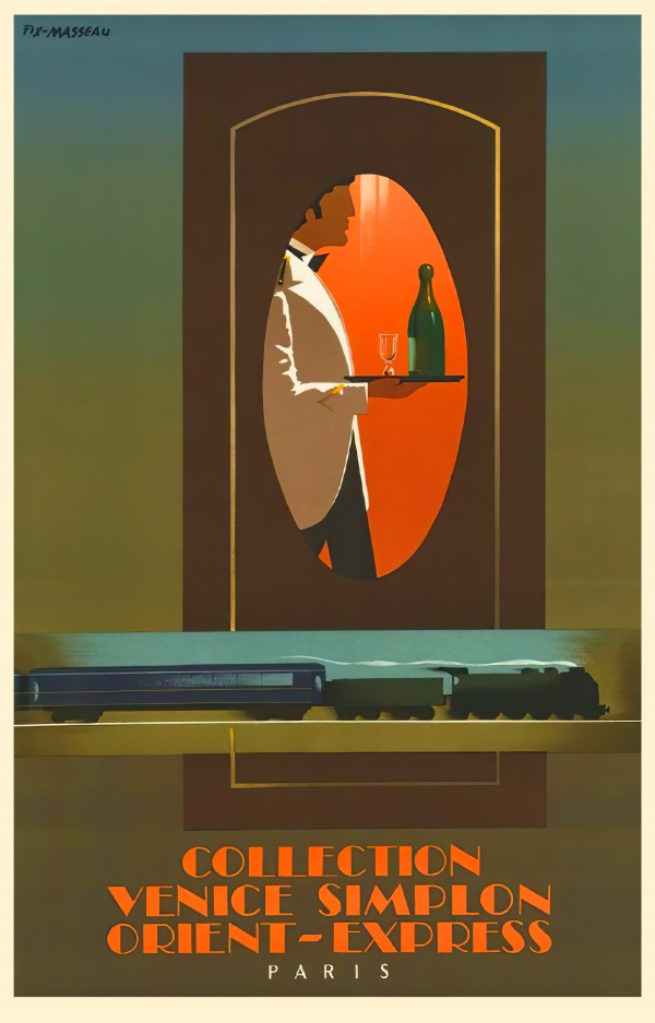Simplon Orient Express French Poster  Print